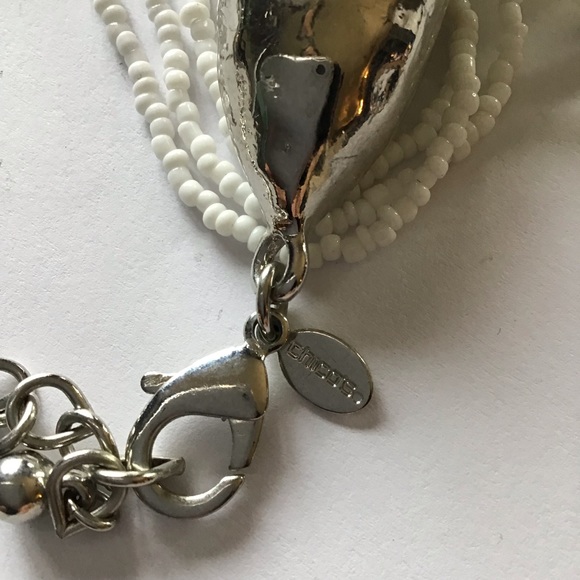 CHICO’S white 30-strand beaded necklace (C1) - Picture 6 of 6